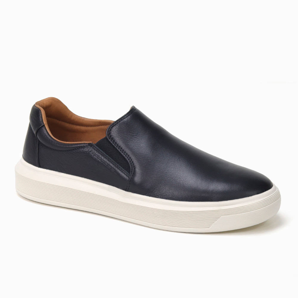 Tênis Slip On 2112 Nobuck Marinho Anatomic Gel